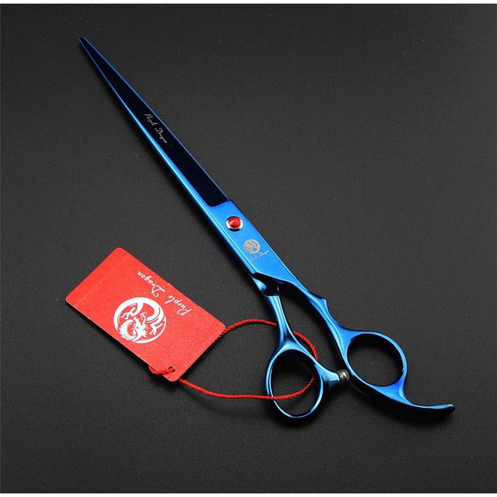 Професійний набір для стрижки тварин Purple Dragon: титанові ножиці для собак та котів (20.3 см), з сумкою