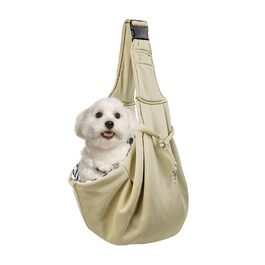 Сумка-переноска для собак, дихаюча, з регульованими ременями, хакі | Зручна переноска для собак, прогулянок та активного відпочинку