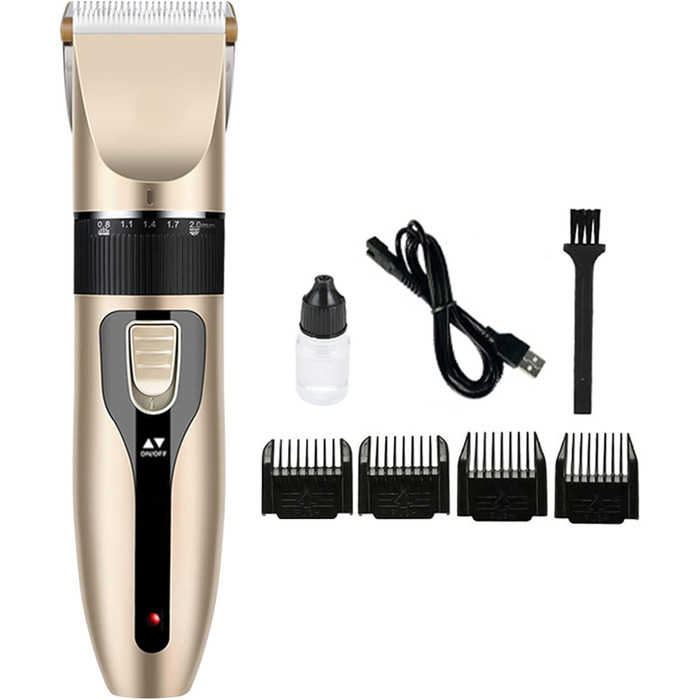 Електрична машинка для стрижки собак та котів - безшумна, акумуляторна, бездротова, для догляду за шерстю