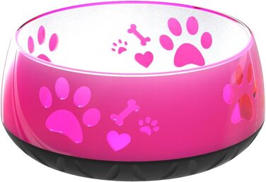 Миска для собак велика та маленька - годівниця/поїлка S/M/L з неслизьким дном (M 1010мл для середніх собак, рожева) M 1010мл (середні собаки) Рожева