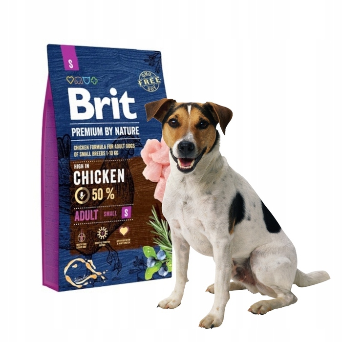 Сухий корм для собак Brit Premium Small Chicken (для малих порід), курка, 8 кг