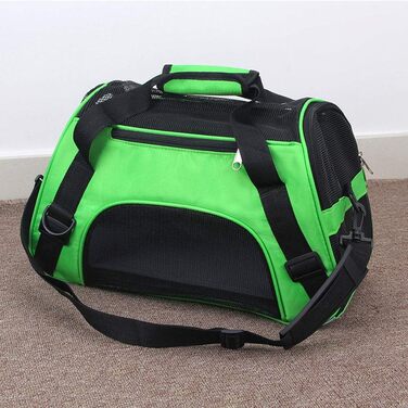Транспортна сумка для котів та собак Levoberg, 47x30x23 см, зелена, M