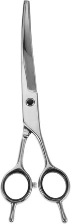 Професійна ножиця для собак та котів з ергономічною ручкою. Високоякісна сталь, безпечна та зручна для грумінгу.