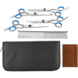 Набір для грумінгу собак EVTSCAN: професійні ножиці, щітка та інструменти для догляду за шерстю котів та собак