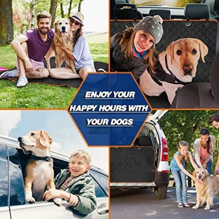 Захисний чохол на сидіння автомобіля KEYOOG для собак, килим-гамак, водовідштовхувальний, зносостійкий, антиковзний, 137x140 см
