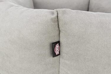 Тріксі Ле́ні - лежанка для собак, 60x50 см, пісок/сірий - зручне місце для сну, кошик для собак середніх порід, неслизька та пральна - 37993