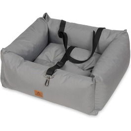 Автокрісло для собак, переноска для тварин у машину, 56x51x20 см (Сірий)