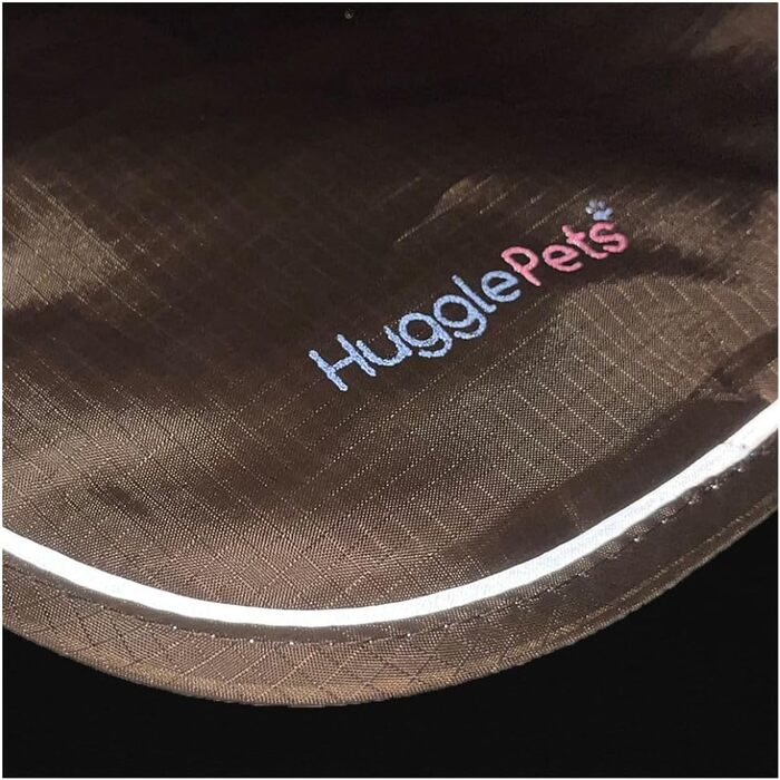 Теплий зимовий одяг для собак Hugglepets Arctic Armour, розмір XS (30 см), з відбиваючим підкладкою з мікрофлісу, регульована застібка, підходить для дрібних собак. Колір: шоколадно-коричневий