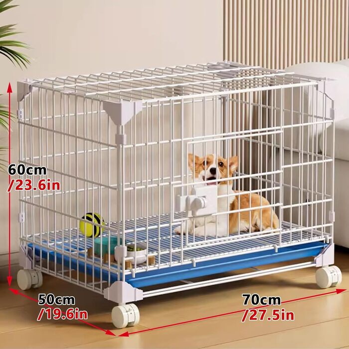 Клітка для собак, переноска для собак, металева клітка-переноска для дому, 52x36x49 см, 70x50x60 см