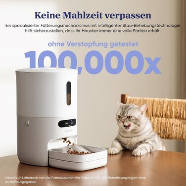 Розумний автомат для корму Pawsync, 3 шт., з індикатором кольору, додаток, тримає корм сухим і свіжим до 3 місяців