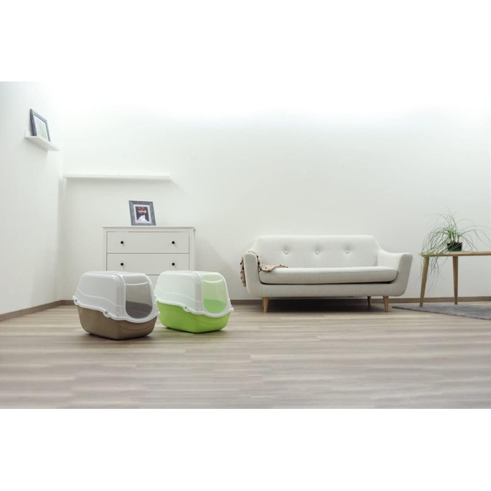 Торгова лоток для котів Kerbl Minka, 58 x 39 x 17 см, бежевий/кремовий, 1 шт.