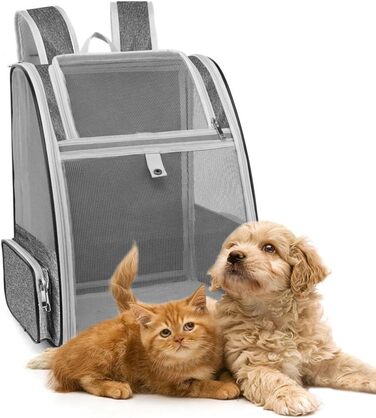 Рюкзак для транспортування домашніх тварин: переноска для кота/собаки 40x32x28 см. Підходить для котів та собак середніх та малих порід (до 5 кг).