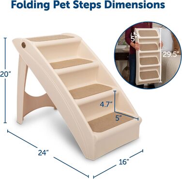 Solvit Pupstep Plus сходи для тварин, сходи для собак, пластик, компактні