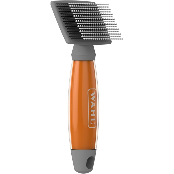 Щітка Wahl для грумінгу з нейлону, професійна для собак та котів, для догляду за шерстю, з гелевою ручкою (S, упаковка 1)