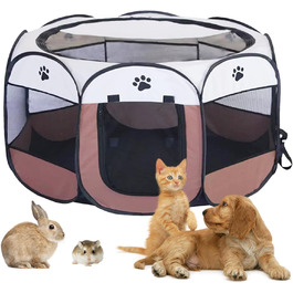 Клітка для тварин BRIMOREA 74x74x43 см: клітка для собак, котів, кроликів, вольєр для цуценят, внутрішній/зовнішній вольєр