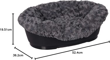 Лежак для тварин Karlie Bezug Cuddly, сірий, для будки Domus 80 см, 92x61x26 см
