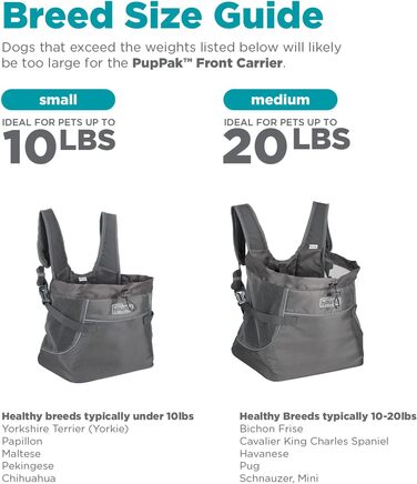 Сумка-переноска для собак Outward Hound PupPak, розмір S, сіра