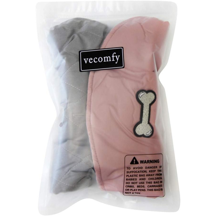 Водонепроникний теплий дощовик для собак, XS, рожевий/сірий (1 шт.)