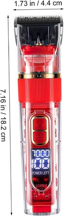 Supvox Бездротова акумуляторна машинка для грумінгу домашніх тварин, тример, тиха, з LCD дисплеєм, миється, 11 штук, для собак і котів