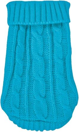 Зимовий пуловер для собак, одяг для домашніх тварин, підходить для маленьких собак, цуценят, котів, в'язаний пуловер, для такс, одяг, чихуахуа, костюми шнауцерів (зелений, розмір S (8) 2–2,5 кг, зелений (XXL(16) 6-9 кг, небесно-блакитний)