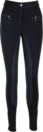 Штани для верхової їзди жіночі RL24 BASICLINE Vollbesatz, чорні