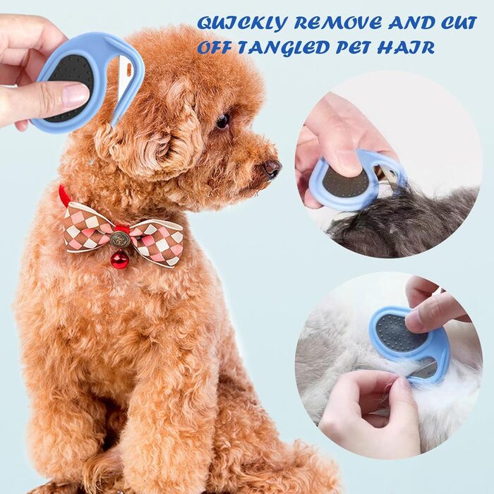 Гребінець для вичісування котів та собак, 4 шт. - для видалення котушок шерсті