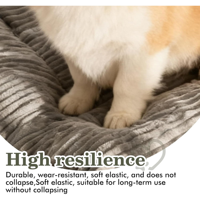 Ортопедичне ліжко для собак великих та середніх порід, зручна лежанка для собак, вологостійкий коврик, знімний кошик, неслизьке покриття, сірий колір, 100x75x7 см