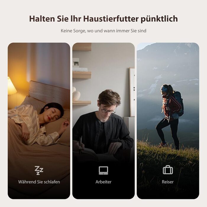 Автомат годівлі для котів та собак IMIPAW з Wi-Fi, 3L, чорний | Програмований диспенсер корму з APP-керуванням, 5G/2.4G, 1-10 прийомів на день