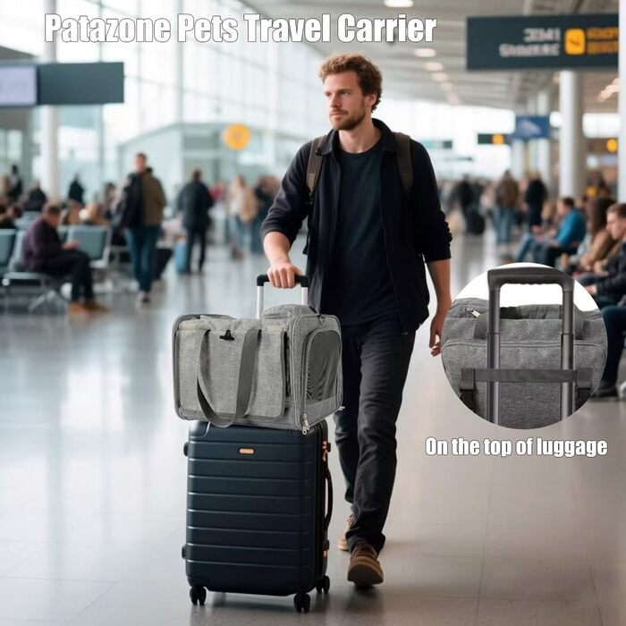 Транспортна сумка для собак та котів, сіра: зручна, дихаюча, для подорожей та прогулянок