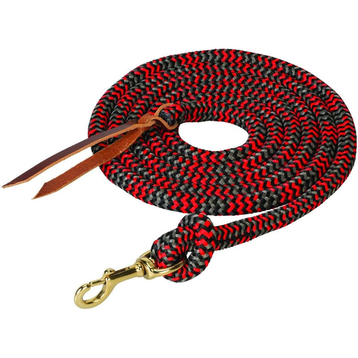 Масляний нагрудник Weaver Leather Rough Out для дорослих, поліестер, ковбойський повідок із карабіном, 1,6 см x 3 м
