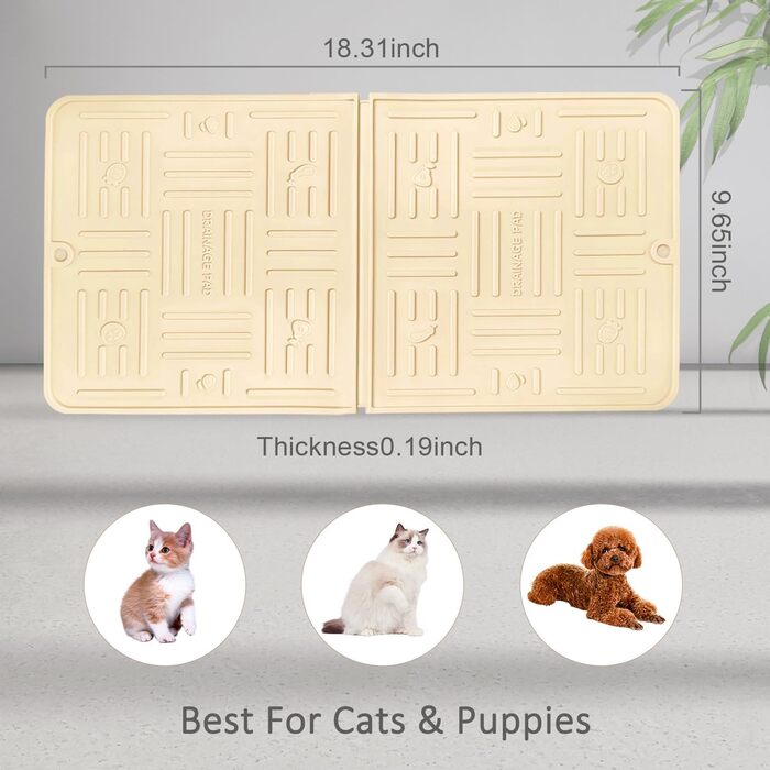 Килимок для мисок собак Gentledog жовтий