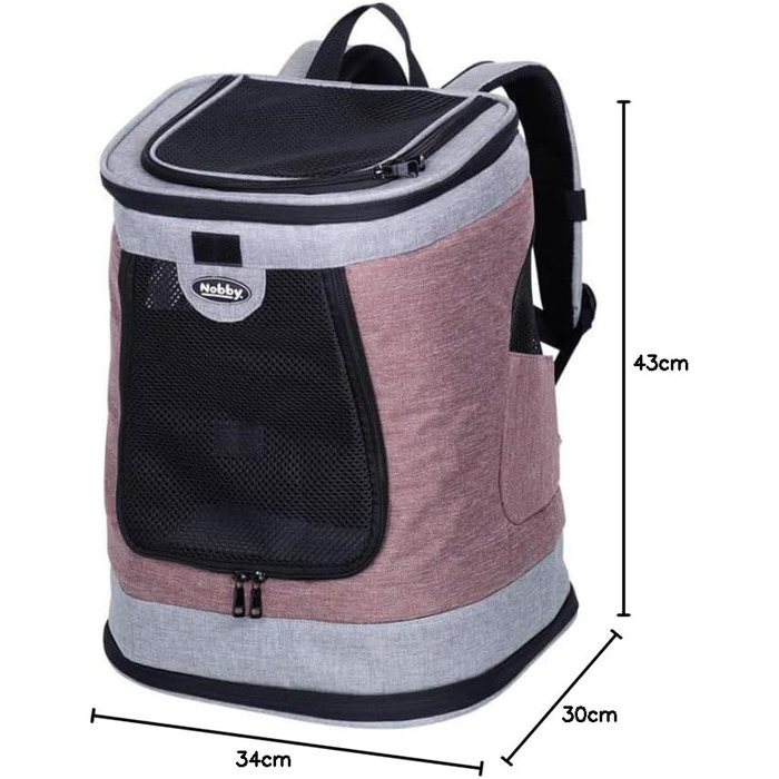 Рюкзак Nobby Plata Altrosa-grau, 34 x 30 x 43 см
