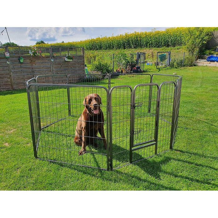 Загорожа для цуценят MYPETS, 8 секцій, 80x60 см, манеж для собак, металевий вольєр для молодих собак