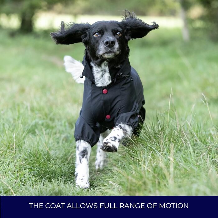 Відбиваюча куртка для собак Hugo & Hudson, капюшонний комбінезон, вітрозахисний зимовий одяг, помаранчевий (чорний, L55)