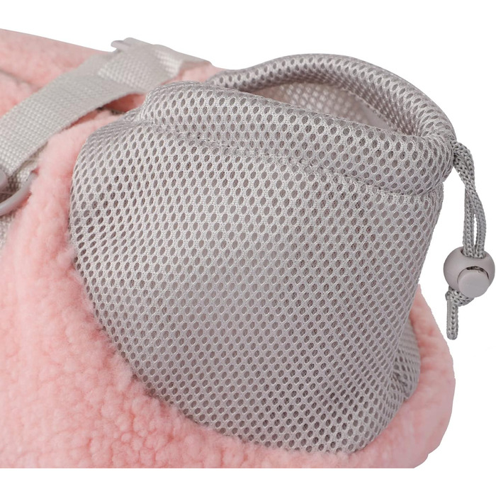 Транспортна сумка для собак та котів - рожева, з регулюванням, дихаюча, з ременем безпеки