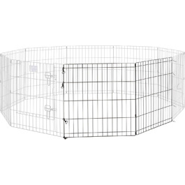 Розширювач для вольєру для тварин Midwest Homes for Pets | 2 панелі | Підходить для металевих вольєрів 60 см | Розмір: 60H x 120W см | В комплекті: 4 затискачі, 2 кілочки