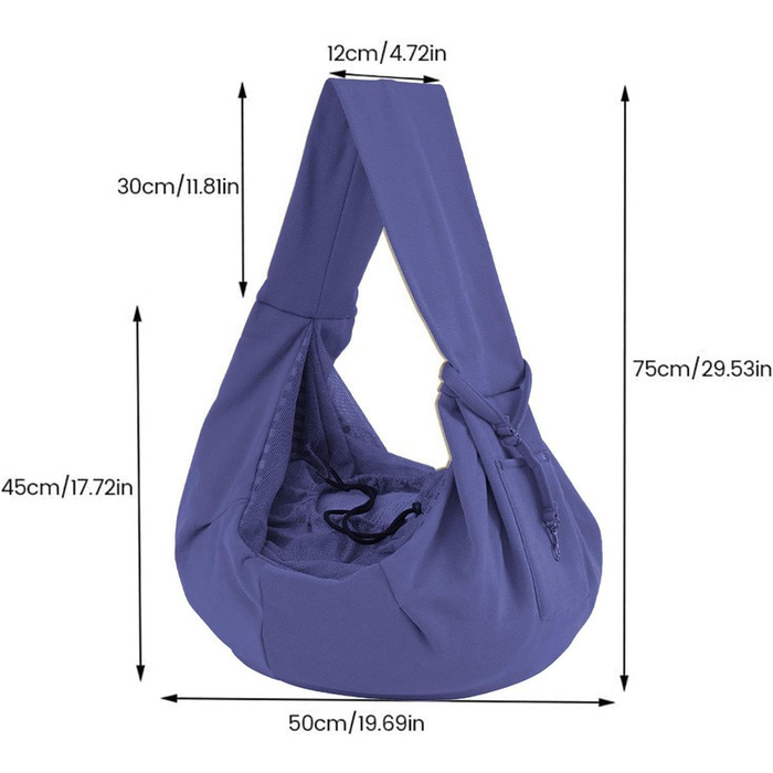 Сумка-переноска для котів та цуценят, блакитна, з сумкою для дрібних собак