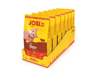 Сухий корм для дорослих котів JosiCat Crunchy з куркою та яловичиною, 10 кг