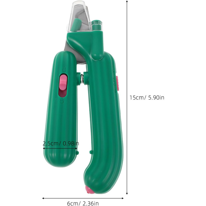 Триммер для нігтів домашніх тварин BESPORTBLE з неслизькою ручкою та світлом для котів, цуценят та дрібних тварин. Портативний, для використання в приміщенні та на вулиці. Безпечне зрізання та стрижка.