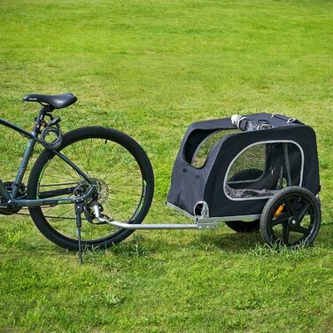 Фаркоп для велосипеда SogesHome: перевезення собак, XXL, 600D Oxford, чорний