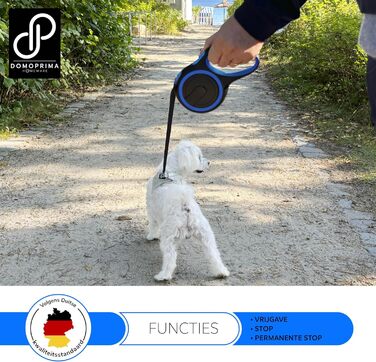 Нашийник для собак Domoprima: міцний, безпечний, з відбиваючим рефлектором, розміри S, M, кольори: сірий, блакитний, зелений, рожевий