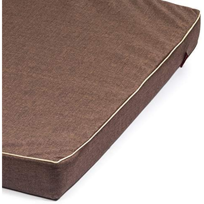 Матрац для собак | Собаче ліжко, подушка, матрац | Codura, стильний, миючий | 100 x 75 x 6 см, коричневий