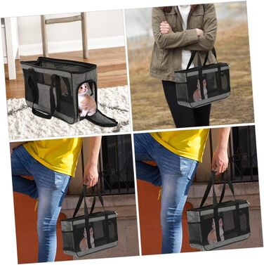 Транспортна сумка для котів HAPINARY, складана переноска для тварин, дихаюча переноска для котів, простора переноска для комфорту вашого улюбленця