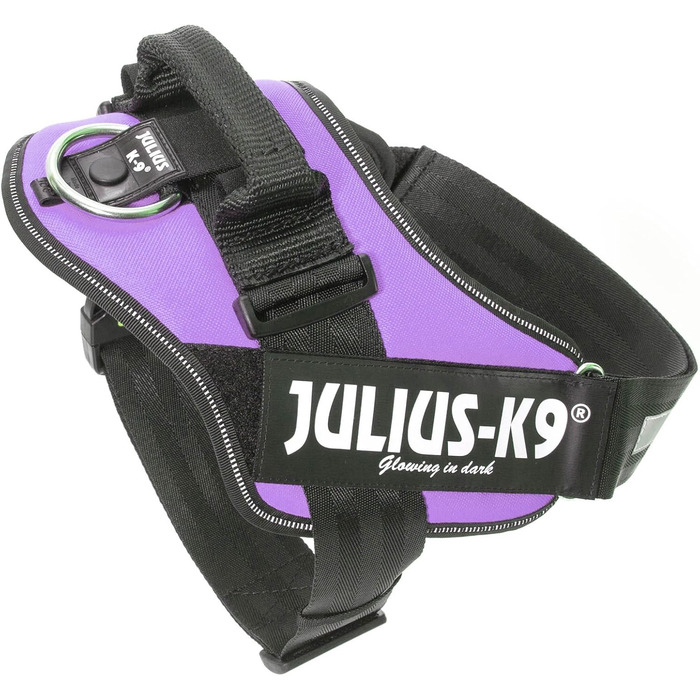 Шлея Julius-K9 IDC Powerharness для собак, фіолетова, розмір 1, з 2 патчами