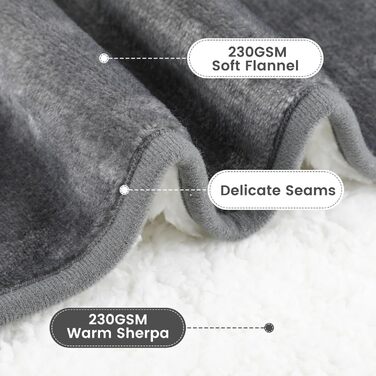 PETTOM водонепроникна флісова ковдра для собак і котів 75x100 см, м'який плед для домашніх тварин, захист дивану, авто, ліжка, машинне прання, сірий