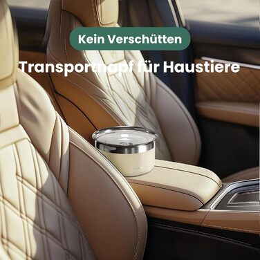 Нержавійна миска для води для собак Gardner Pet 3,85 л, проти протікання, без облизування, для великих собак, підходить для дому та вулиці