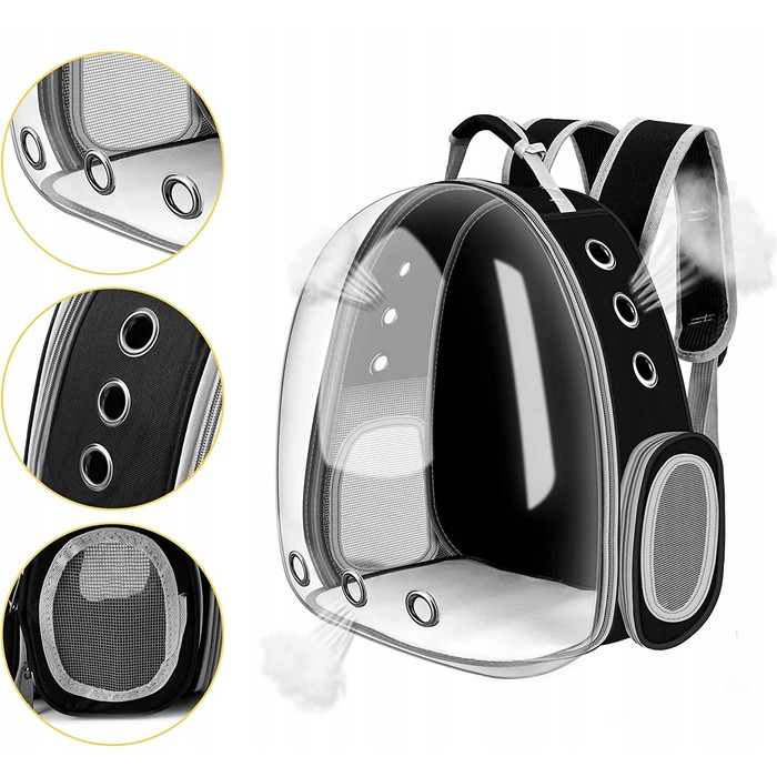 Транспортувальний рюкзак-переноска для котів та собак: ергономіка та безпека для подорожей