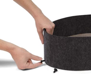 Клітка-ліжко для котів Owen-Tower XL, сірий, 50 см, з когтеточками та двома хвильовими платформами