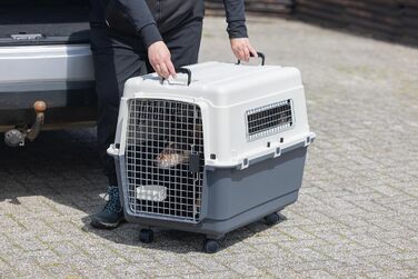 Транспортна переноска для котів Karlie Nomad L (81x56x59 см), фронтальний завантаження