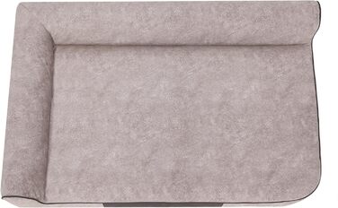 Собаче ліжко, лежанка для собак, м'яка лежанка-софа, килимок для собак, 80x53 см, сірий/бежевий колір